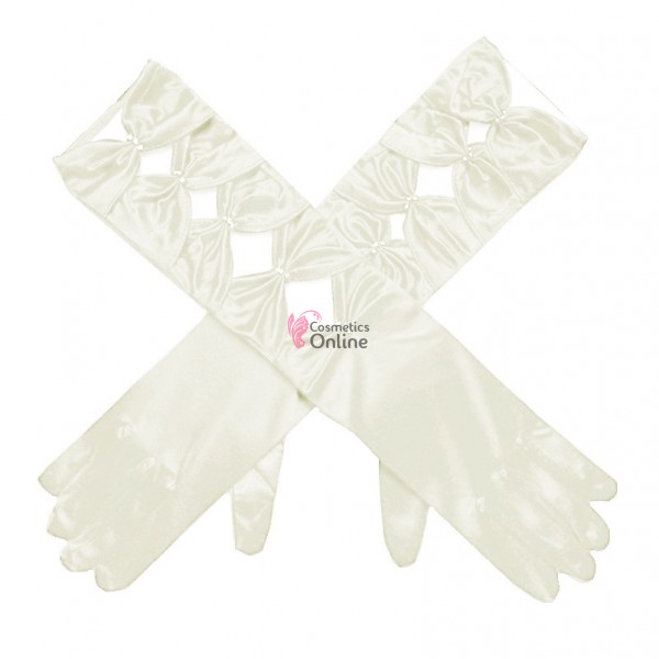 Manusi elegante din lycra MNS010GG lungi Ivoire